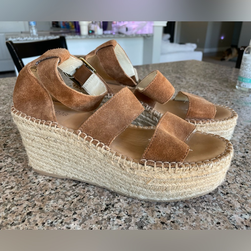 NWOT Soludos Platform Espadrille Wedges